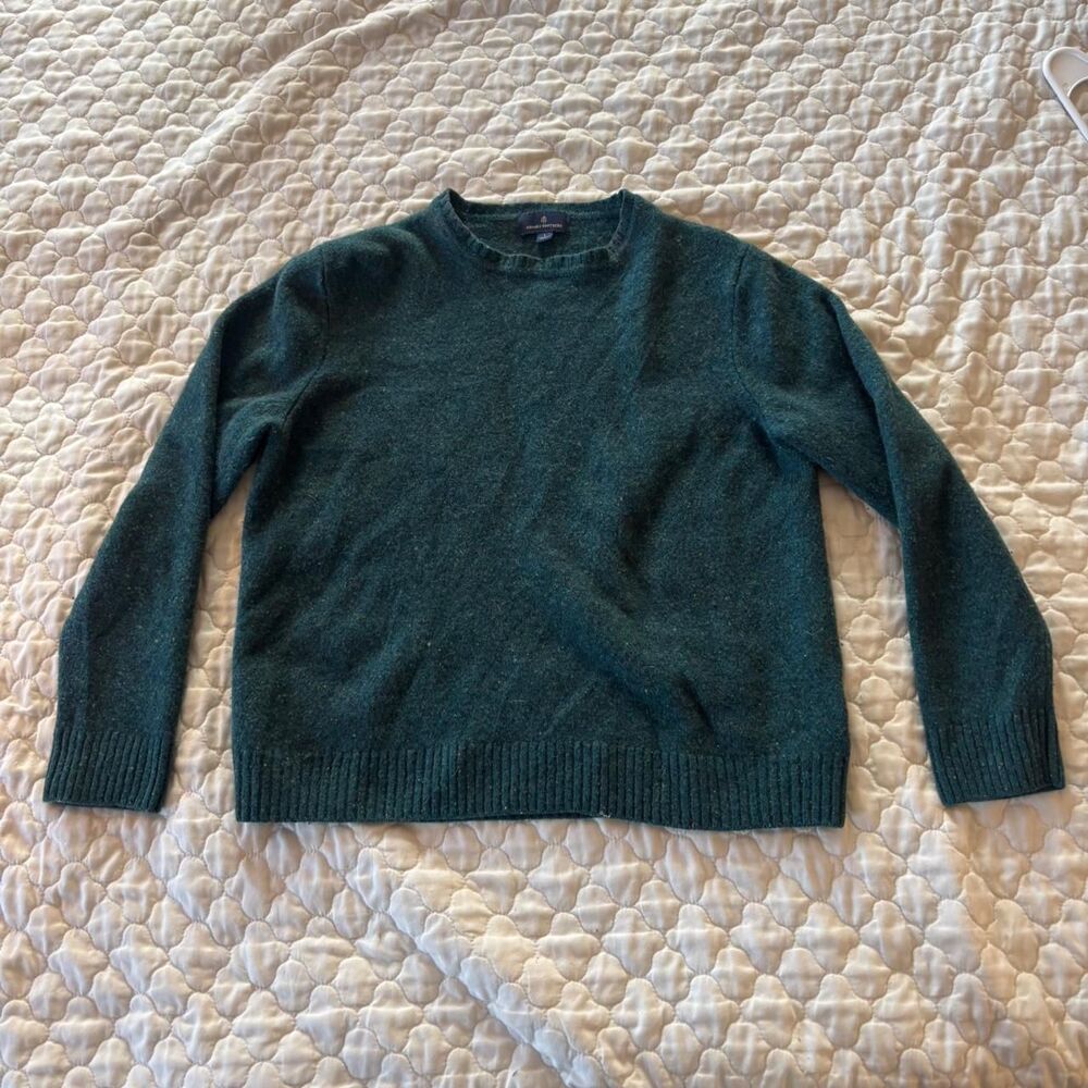 Brooks Brother’s Women’s 100% Merino Wool Sweater Size L Cabincore Earthy